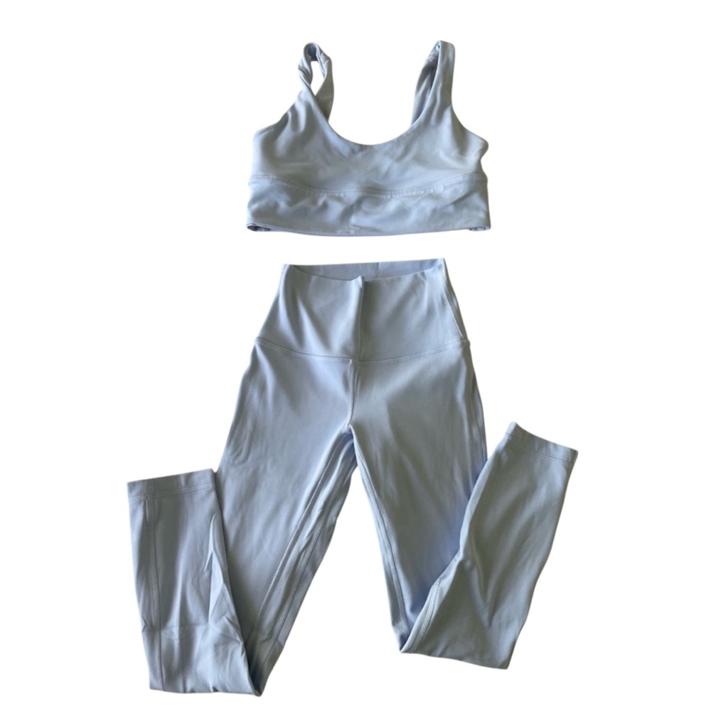 lululemon athletica Light Blue Leggings and Top Set